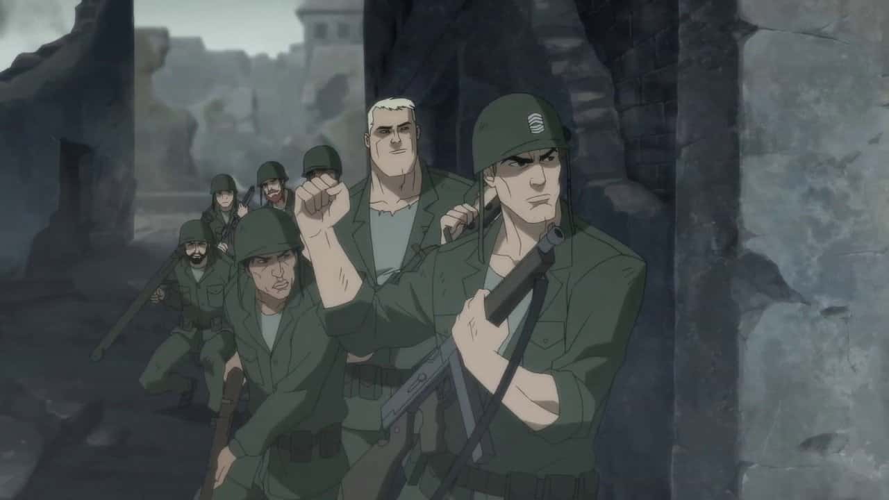 DC Showcase: Sgt. Rock backdrop
