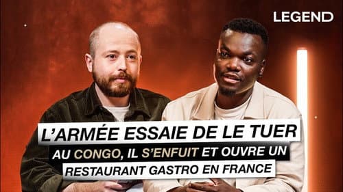 The army tries to kill him in Congo, he flees and opens a gourmet restaurant in France still