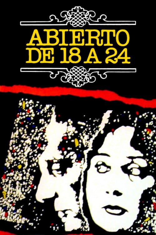 Abierto de 18 a 24 poster