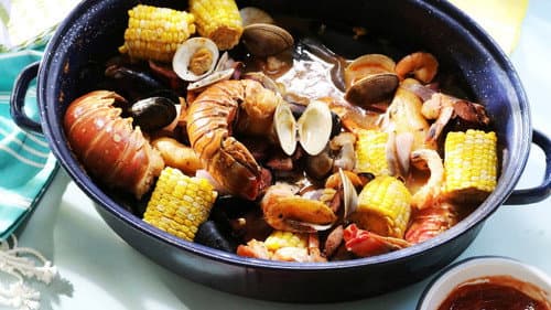Beach Clambake still
