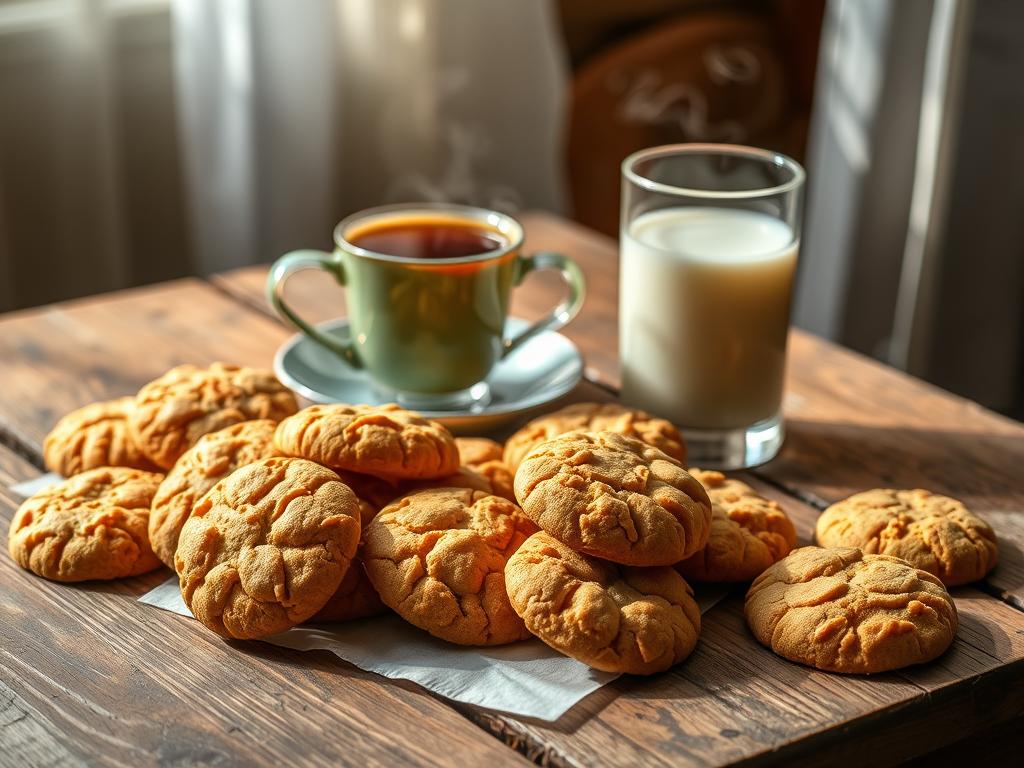 Anzac Biscuits with Drinks