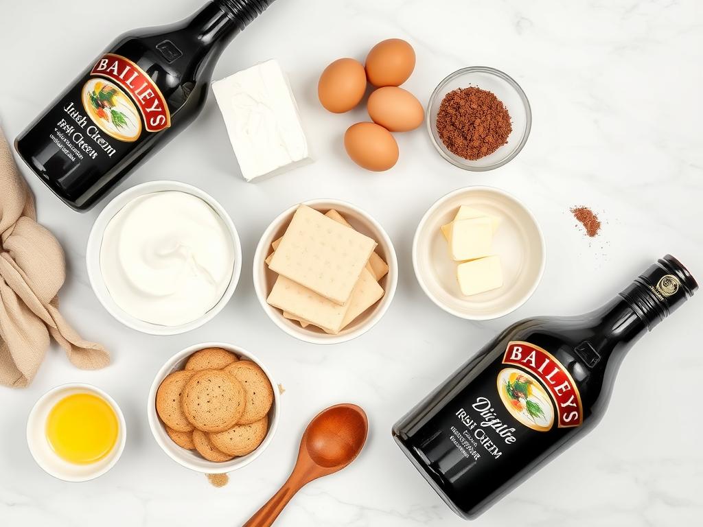 Baileys Cheesecake Ingredients