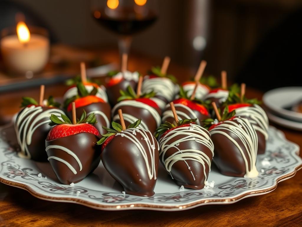 Boozy Chocolate Covered Strawberries