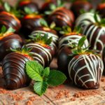 Boozy chocolate strawberries