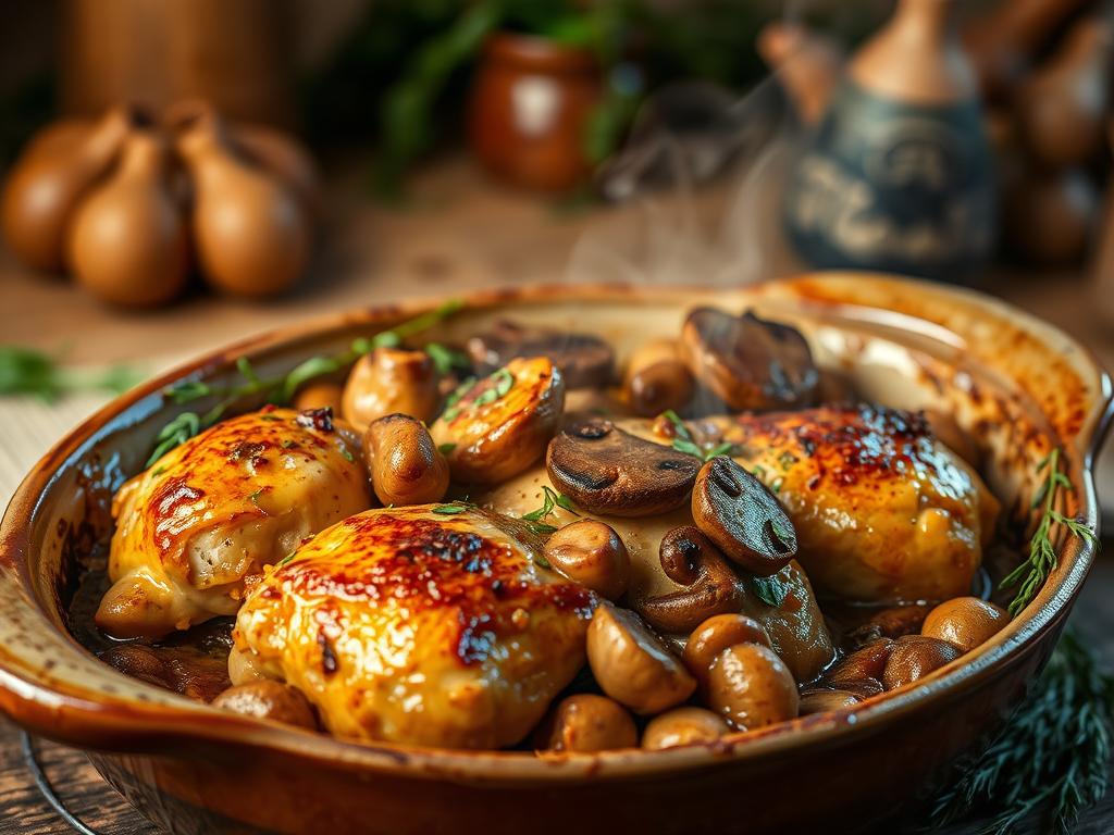 Chicken and Mushroom Bake