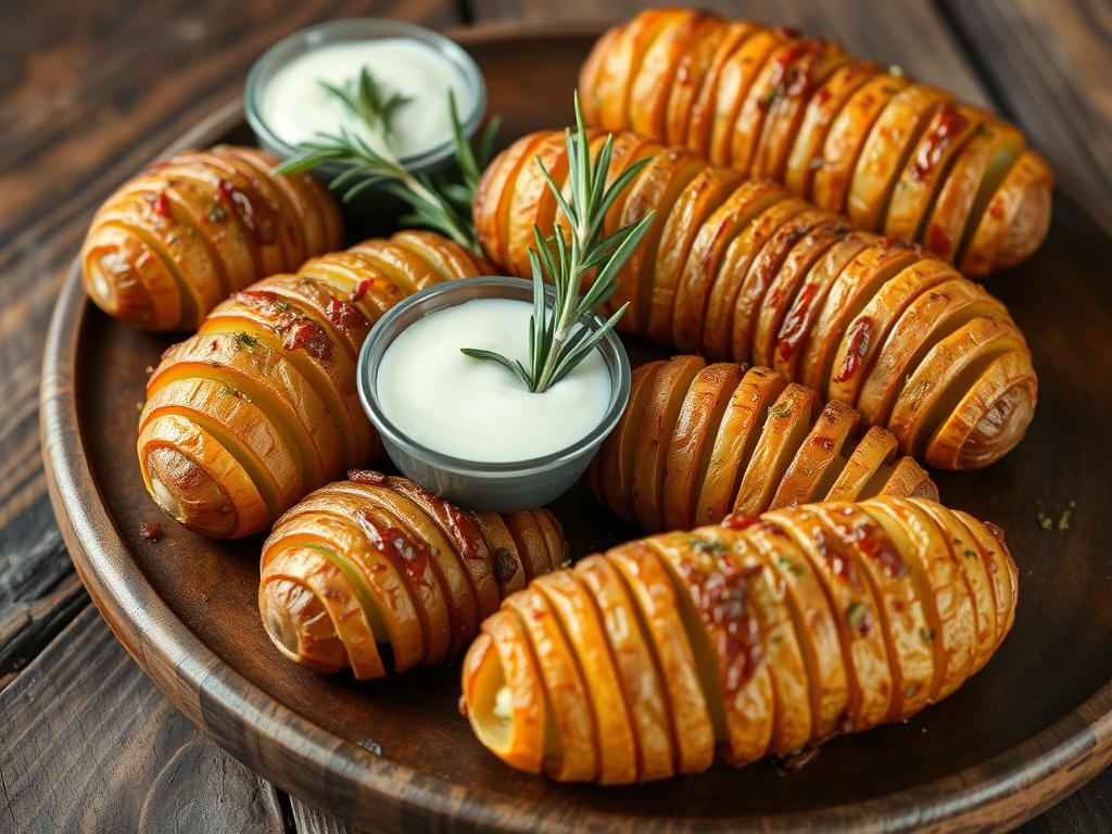 Crispy Hasselback Potatoes