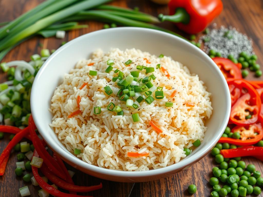 Egg Fried Rice Garnishes