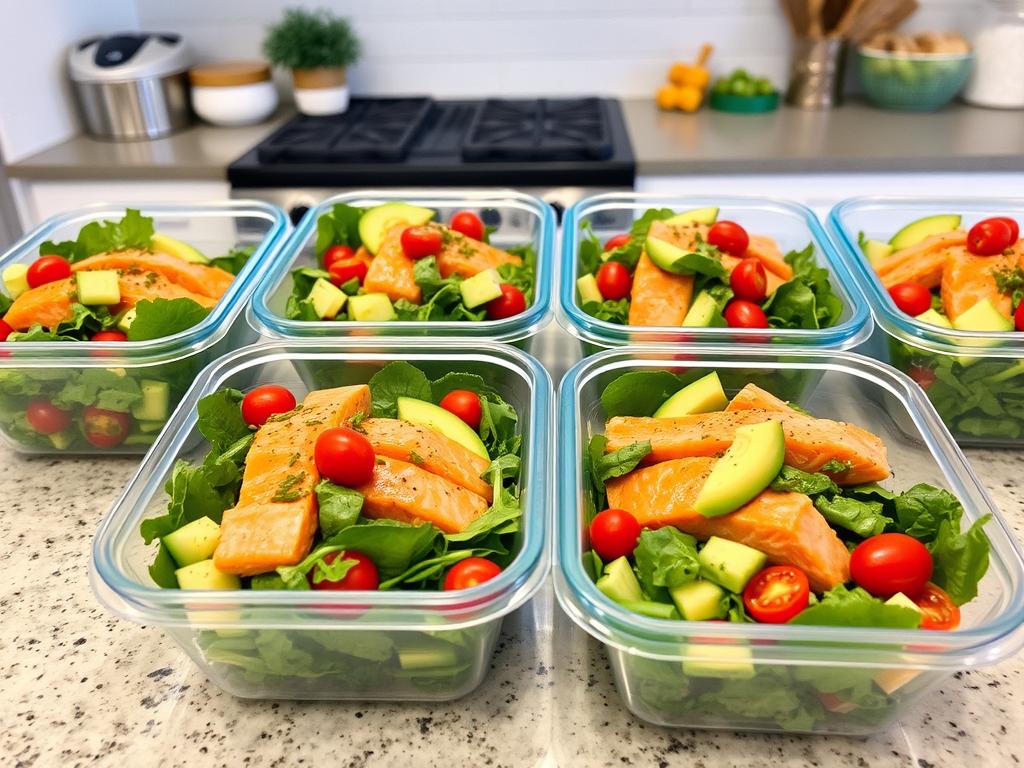 Salmon Salad Meal Prep