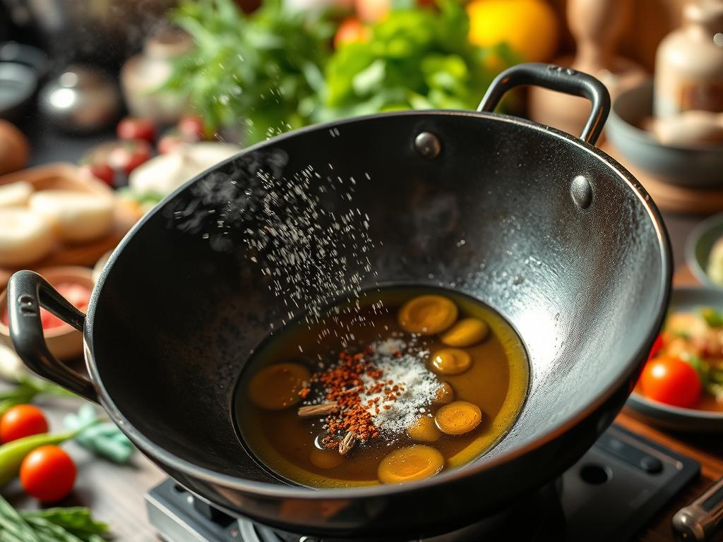 Seasoning a Wok