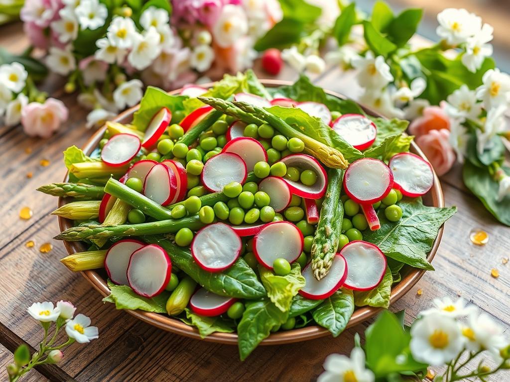 Fresh Spring Veggie Salad