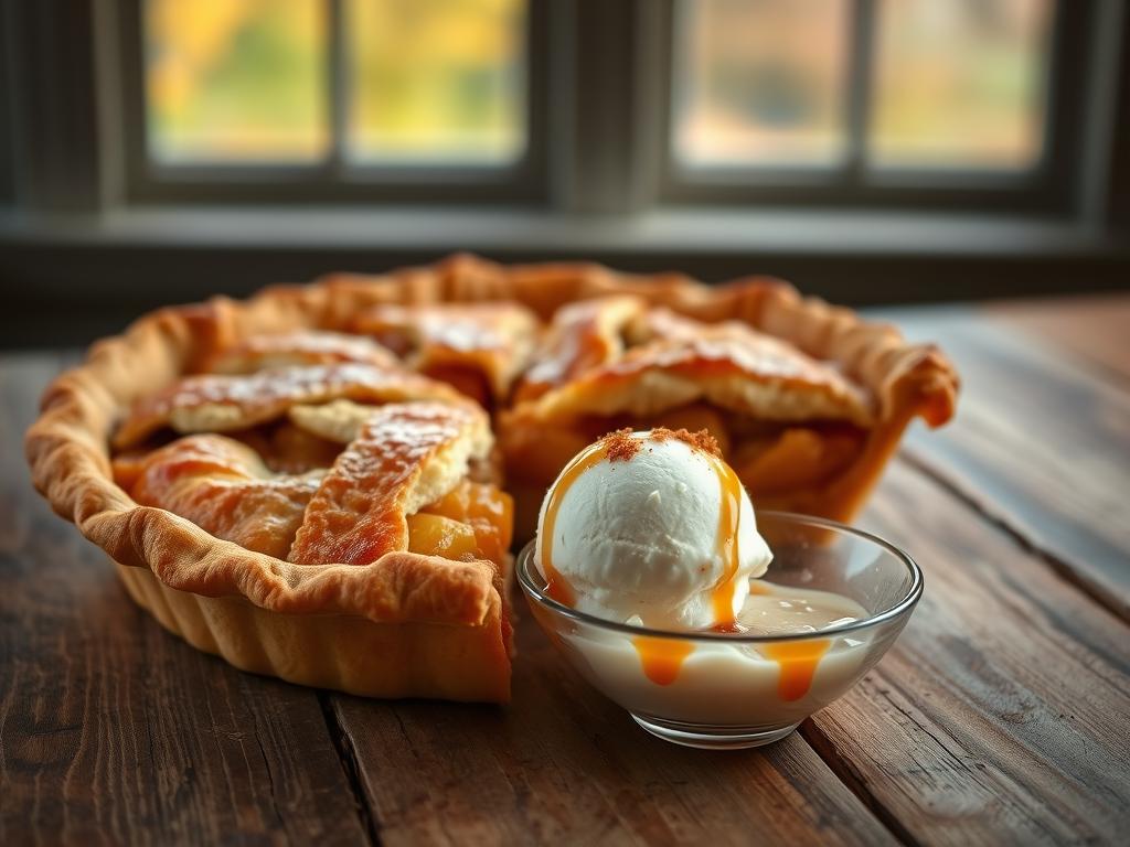 apple pie and ice cream