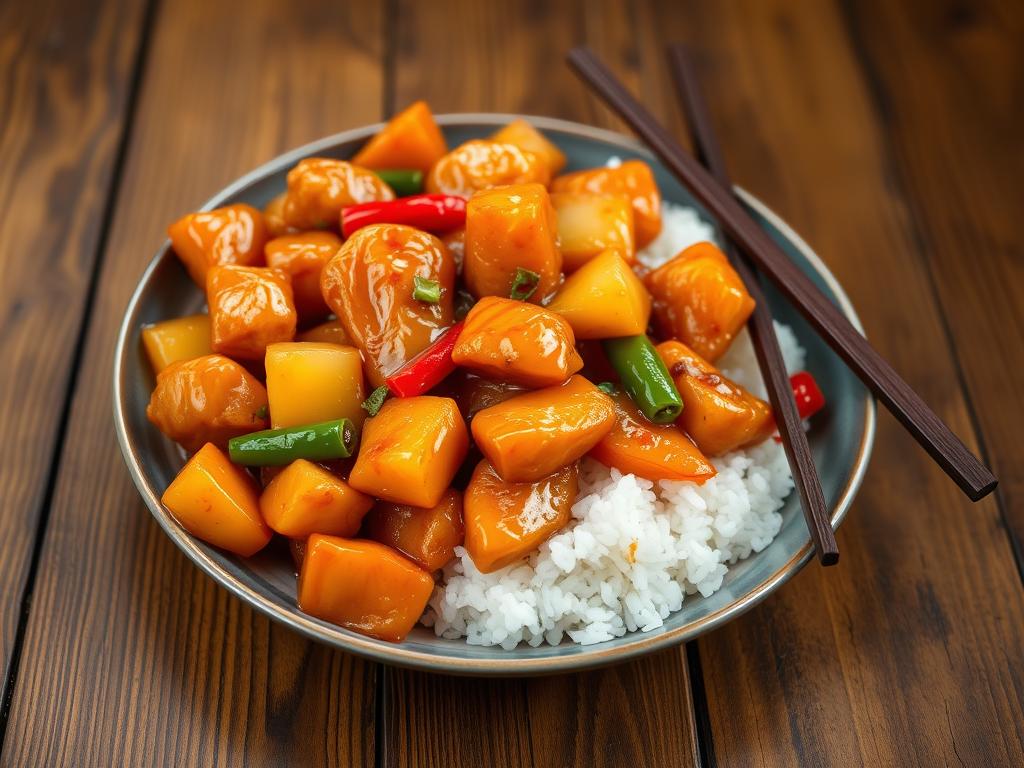 sweet and sour chicken