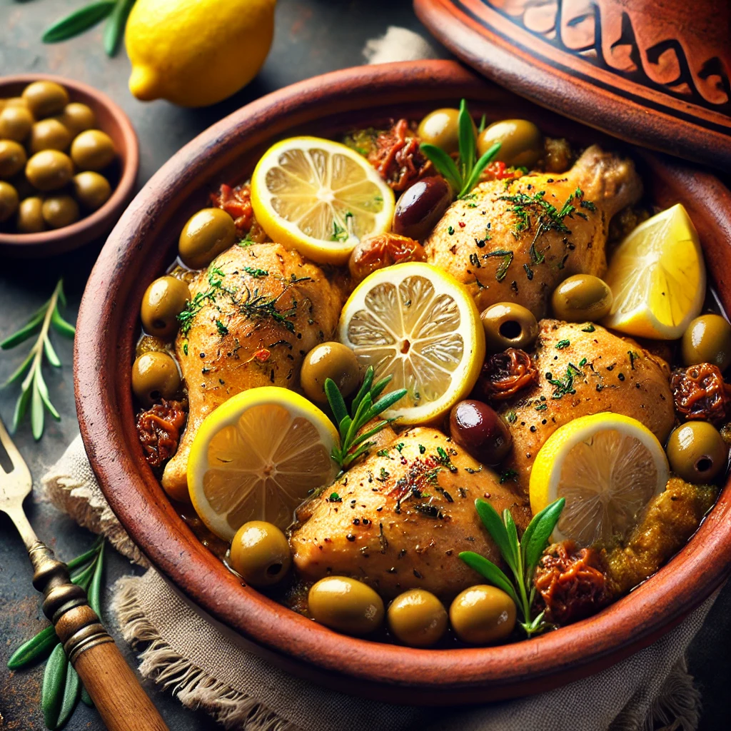 Cooking Moroccan Chicken Tajine